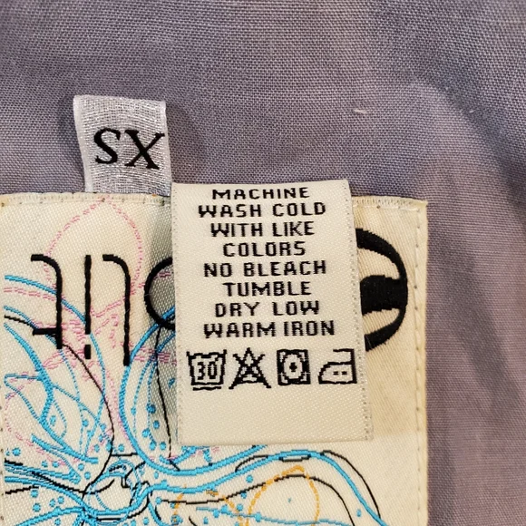 Split Women Blue Plaid Print Button Bomber Jacket Size XS - Picture 10 of 12